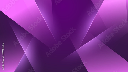 Luxury background with overlapping purple glass panels and glowing light streaks for premium design