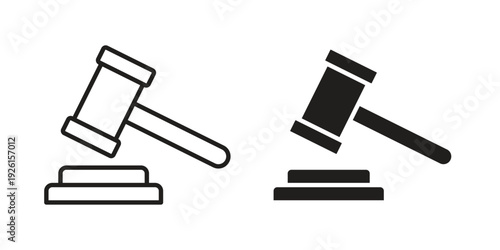 Law icon vector illustrations. vector glyph flat icons
