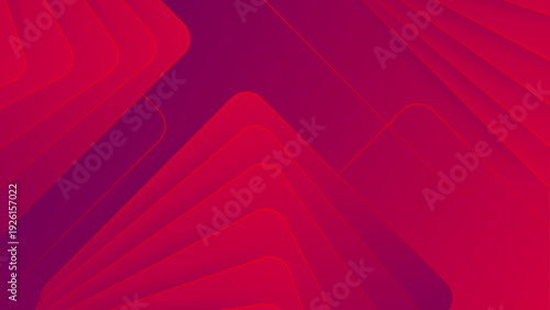 Intense red and purple abstract background with repeated rounded square layers creating a tunnel effect