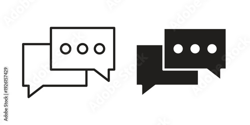 Live chat icon vector illustrations. vector glyph flat icons