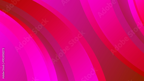 Romantic pink and red abstract wavy background featuring soft curved layers and vibrant aesthetics