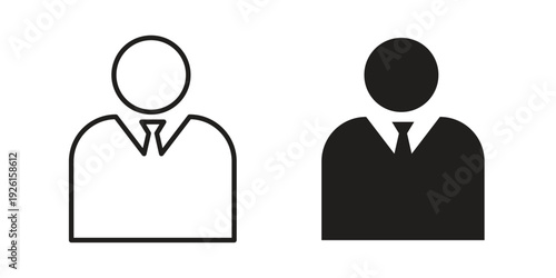 Manager icon vector illustrations. vector glyph flat icons