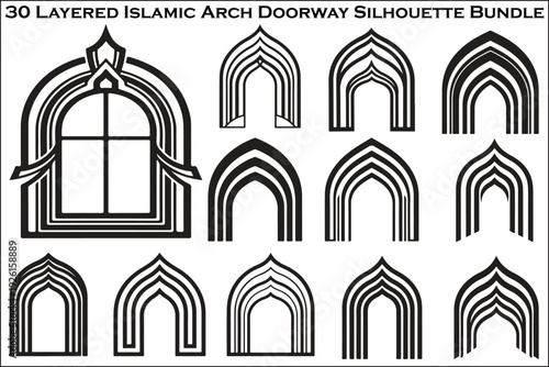 Islamic Arch Doorway Bundle