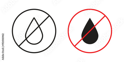 Oil free icon vector illustrations. vector glyph flat icons