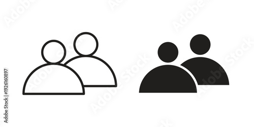 Partner program icon vector illustrations. vector glyph flat icons