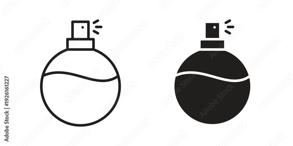 Fototapeta premium Perfume icon vector illustrations. vector glyph flat icons