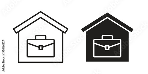 Remote work from home icon vector illustrations. vector glyph flat icons