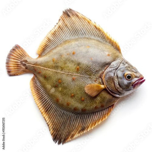 Healthy Seafood Concept: Raw Salmon Fillet with Garnishes on White Background