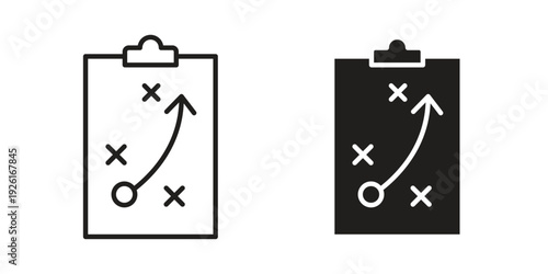 Strategy icon vector illustrations. vector glyph flat icons