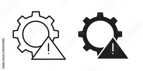 Troubleshoot icon vector illustrations. vector glyph flat icons