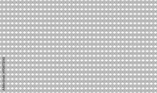 Seamless Islamic Geometric Pattern with 8-Point Stars in Thin Black Lines