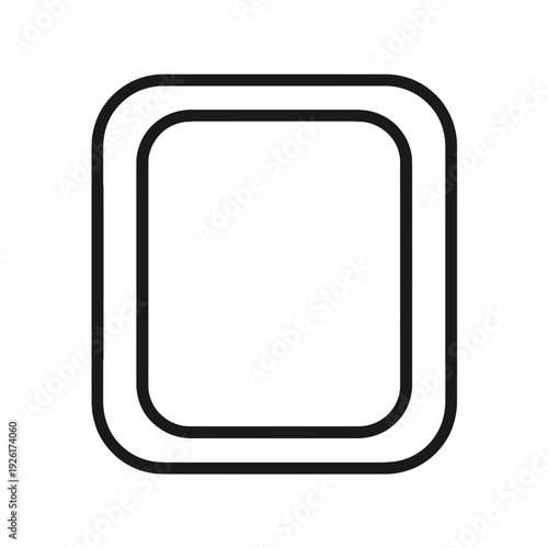 blank white button on white background