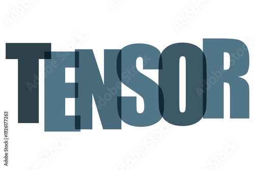Tableau sur toile TENSOR isolated on Transparent Background