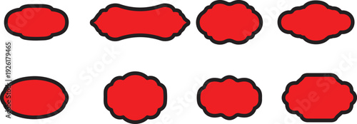 A series of red blood cells in various shapes and sizes