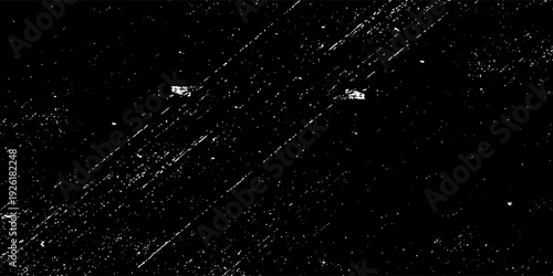 Dark Grunge Scratched Texture with White Paint Splatter. eps 10