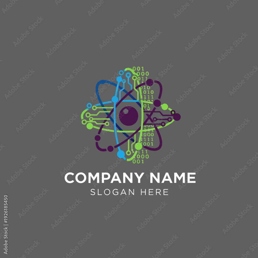 Fototapeta premium Stylized Corporate Logo Design Element.