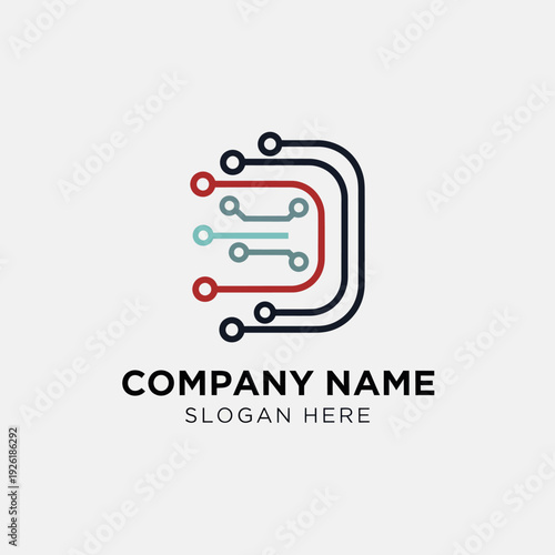 Modern Company Logo Design Template Placeholder.