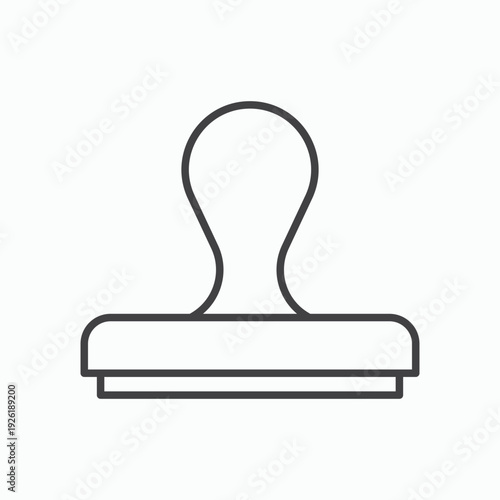 Approval stamp icon design element isolated on white for web