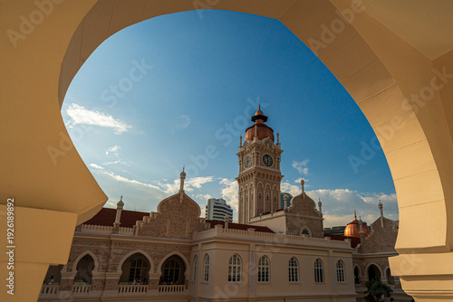 Canvas Print Sultan Abdul Samad building from the inside view.