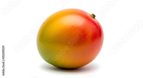 Ripe Mango Fruit Isolated on White Background tropical