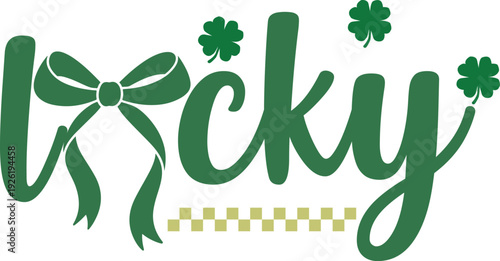 Lucky St Patricks Day  eps vector file