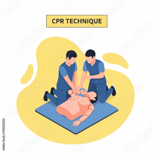 Medical professionals performing CPR on a patient.
