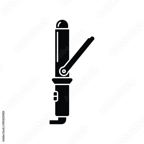 Electric Hair Clipper Barber Tool Silhouette Icon Vector