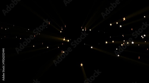 particle light trails on the highway