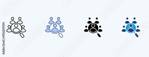 Talent Acquisition Multiple Icon Illustration Vector