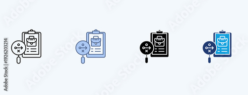 Recruitment Strategy Multiple Icon Illustration Vector