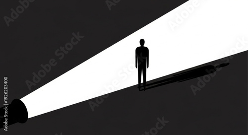 silhouette of a man walking on the street