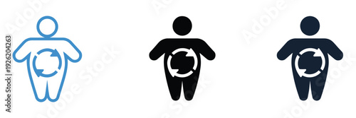 Metabolic Syndrome Icon Set Multiple Style Collection, Comprehensive Vector Pack of Health Risk Factors