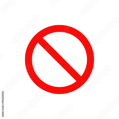 Free Download Common prohibition symbol with red circle and diagonal line - GFXLoad