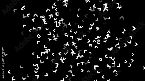 particle arrow black and white background