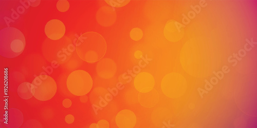 Abstract vibrant red and white background with glowing bokeh circles eps10