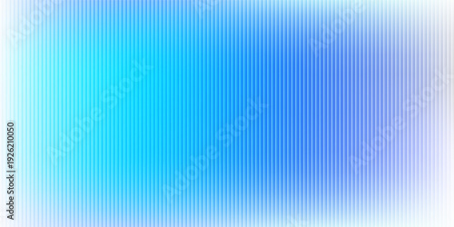Abstract vertical blue light bar pattern background with glowing cyan center, creating a vibrant digital sound wave or equalizer effect, isolated on