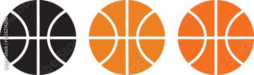 Basketball in black and orange sports