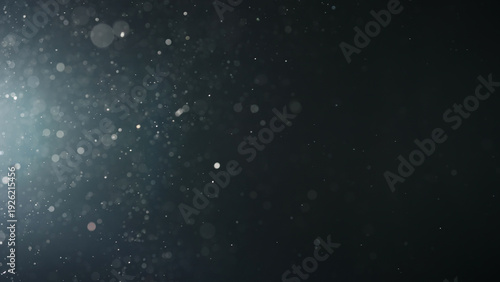 Wallpaper Mural background of particles wave in air over black background and lens flare Torontodigital.ca