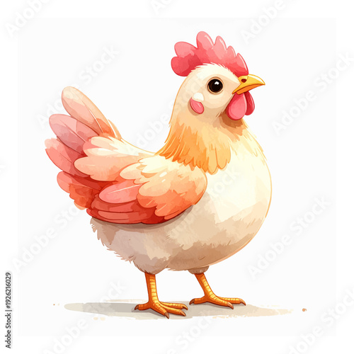 A cartoon chicken giving a thumbs up.