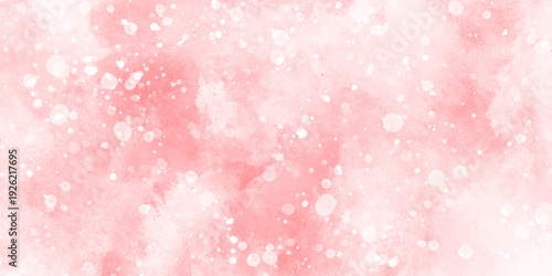 Abstract beautiful decorative and lovely soft pink grunge paint watercolor with bokeh background. watercolor smoke background texture. fantasy smooth light pink watercolor paper texture background.