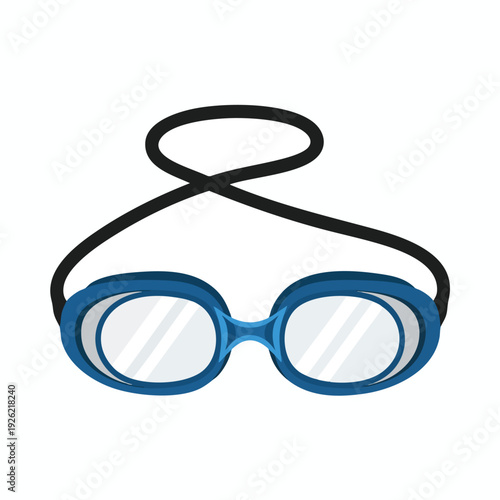 Stylish Blue Swimming Goggles for Fitness and Recreation