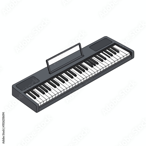 Digital Electronic Keyboard Piano for Music Composition and Practice