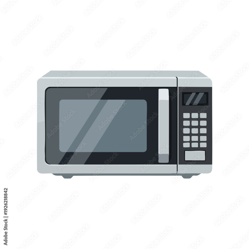 Fototapeta premium Modern Microwave Oven for Kitchen Use Electronic Appliance