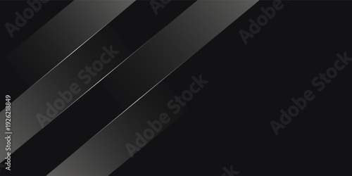 Modern dark black and golden slant lines luxury background. Premium award background. Modern abstract design template.