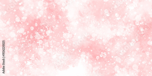 Abstract beautiful decorative and lovely soft pink grunge paint watercolor with bokeh background. watercolor smoke background texture. fantasy smooth light pink watercolor paper texture background.