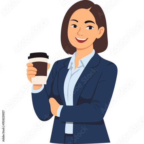 Illustration of Woman Smiling