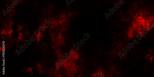Dark red powder explosion cloud on black background. Abstract red and black grunge texture smoke. smoke fog misty texture overlay on dark black. paranormal red mystic smoke, clouds for movie.