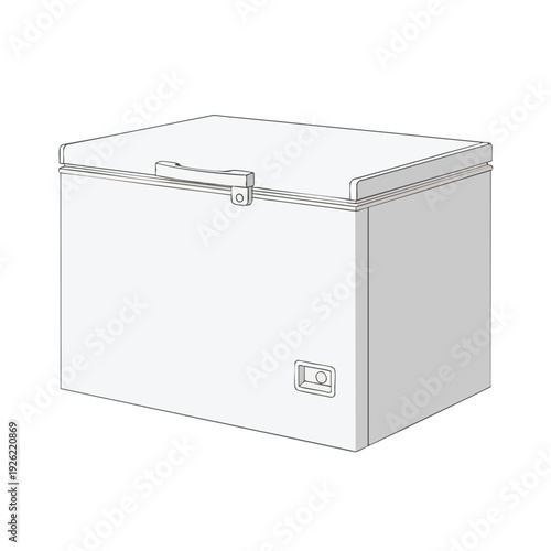 Modern Compact Chest Freezer for Home and Commercial Use