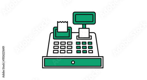 Cash Register Payment Terminal Machine.