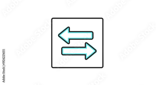 Green arrows in a square.